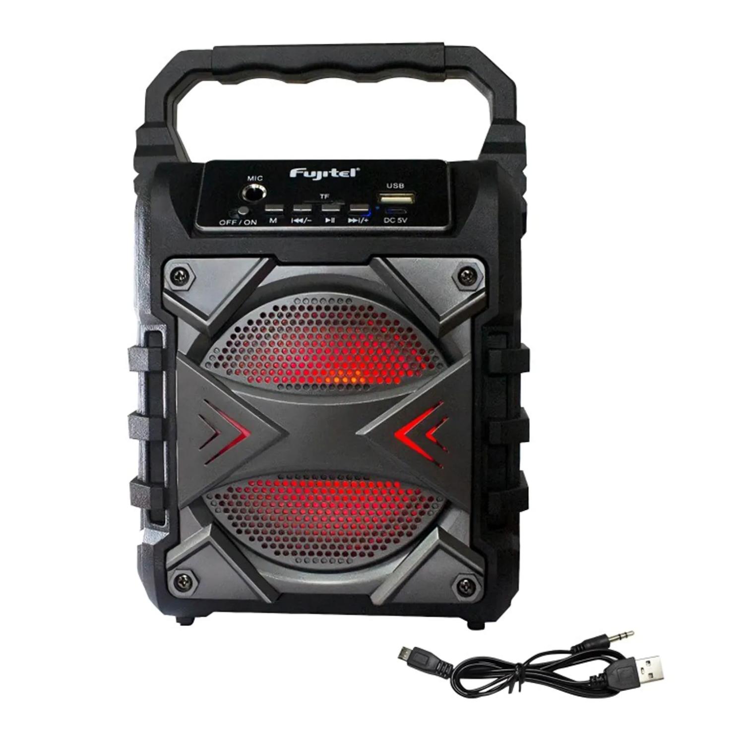 PARLANTE BLUETOOTH RECARGABLE 5W EN COLOR NEGRO 4010N FUJITEL - 1