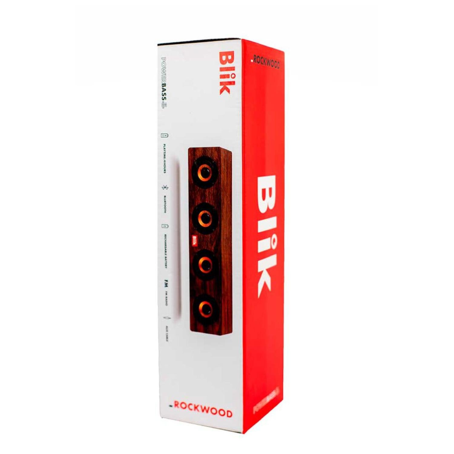PARLANTE BLUETOOTH 20W USB RADIO EN COLOR CAFE ROCKWOOD BLIK - 4