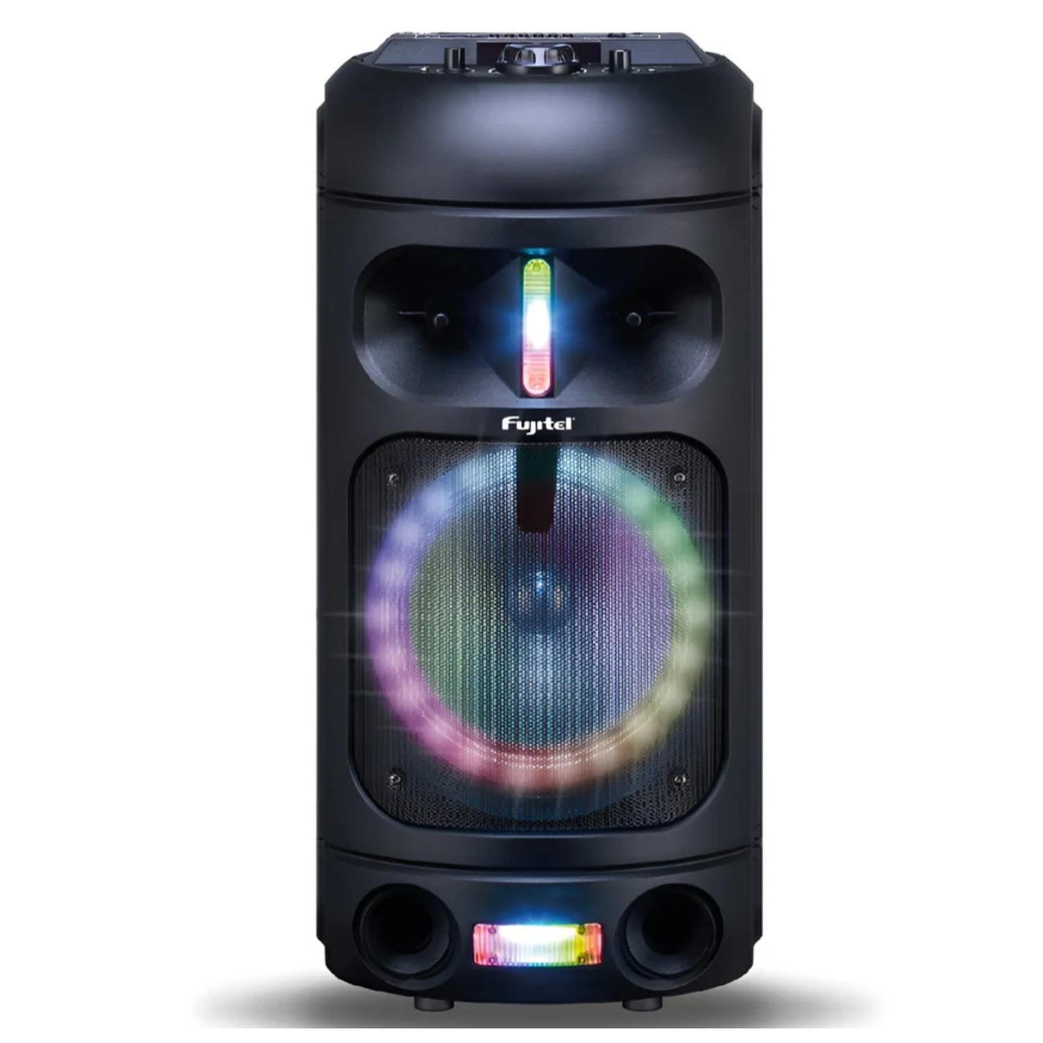 PARLANTE BLUETOOTH KARAOKE 8' 15W RGB CON MICROFONO FUJITEL - 1