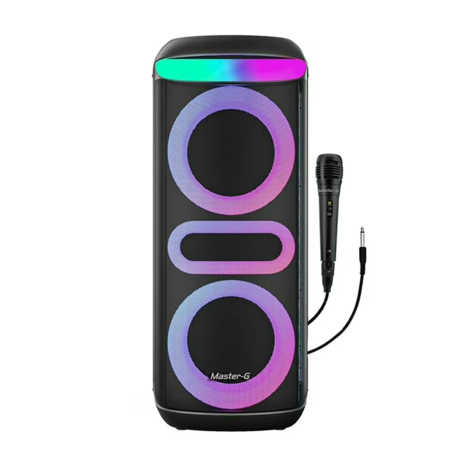 PARLANTE BLUETOOTH PORTATIL 60W KARAOKE LED ZEUS MASTER-G - 1