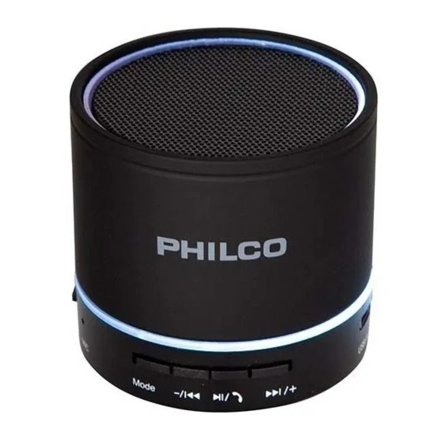 PARLANTE PORTATIL BLUETOOTH USB 3W EN COLOR NEGRO P295 PHILCO - 1