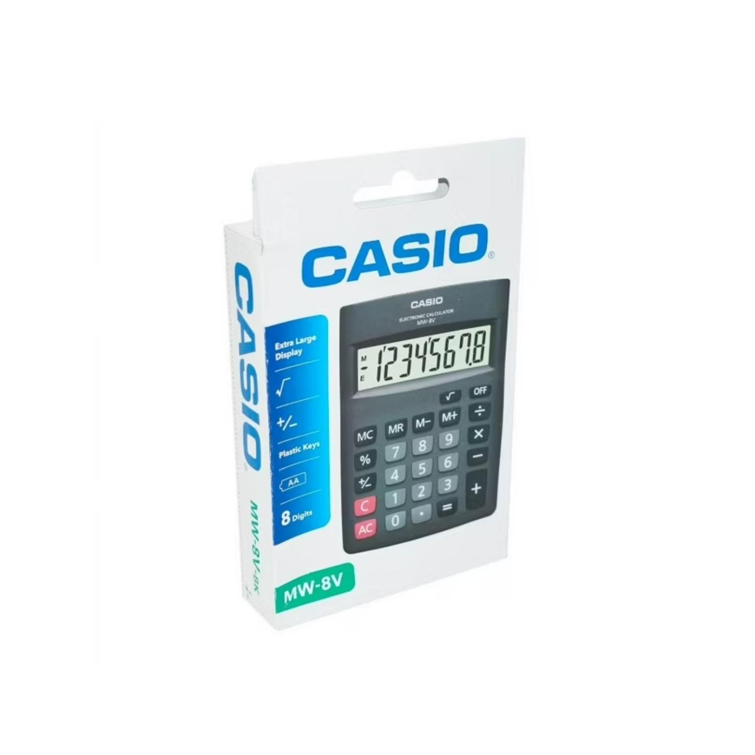 CALCULADORA DE ESCRITORIO 8 DIGITOS EN COLOR NEGRO MW-8V-BK CASIO - 3
