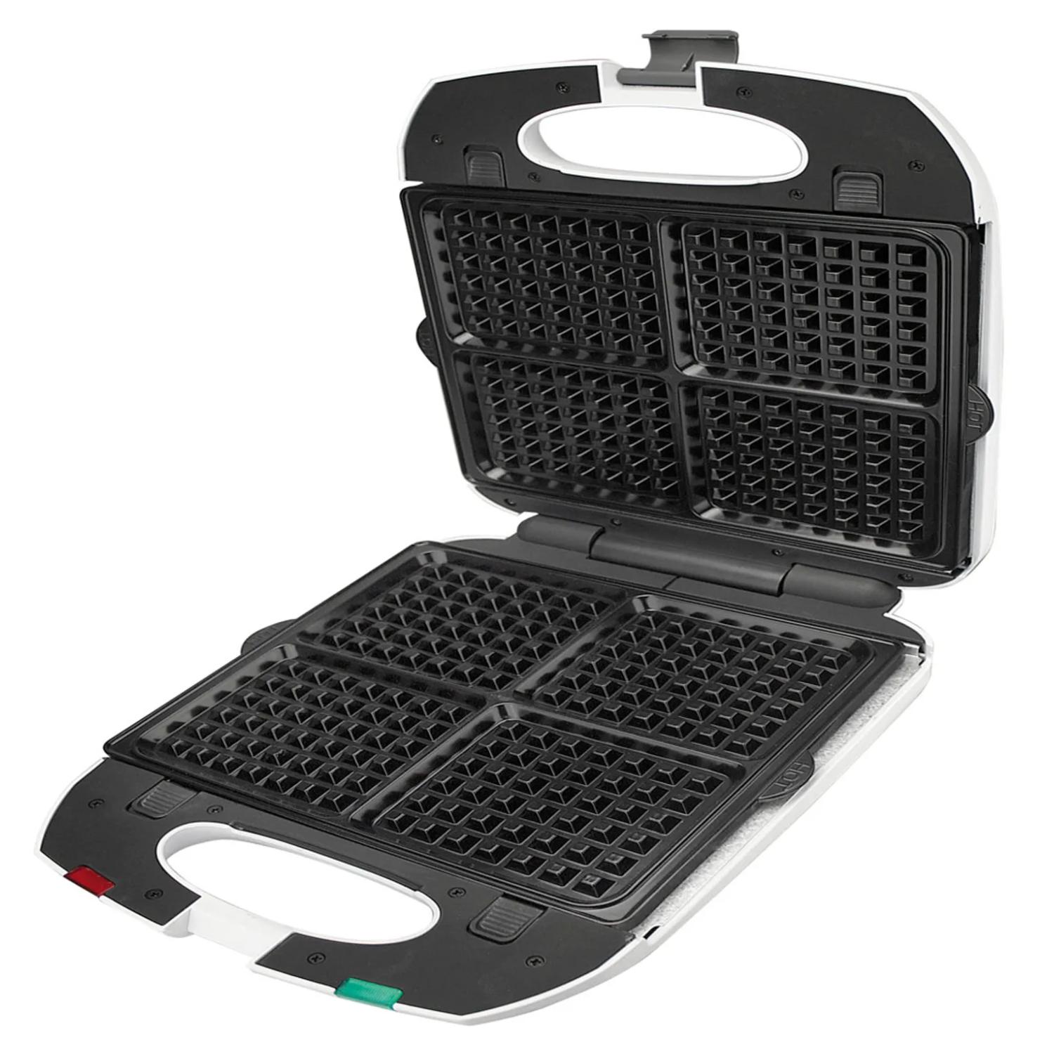 WAFLERA ELECTRICA 1200W 4 WAFFLES EN COLOR BLANCO MGF8212 MAGEFESA - 3