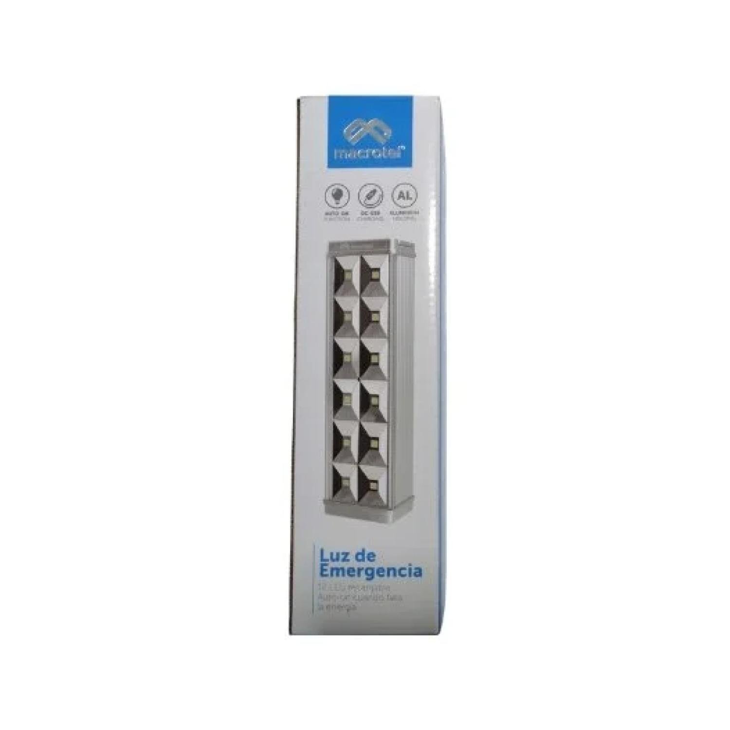 LAMPARA DE EMERGENCIA 12LED 150LM 3W RECARGABLE MACROTEL - 3