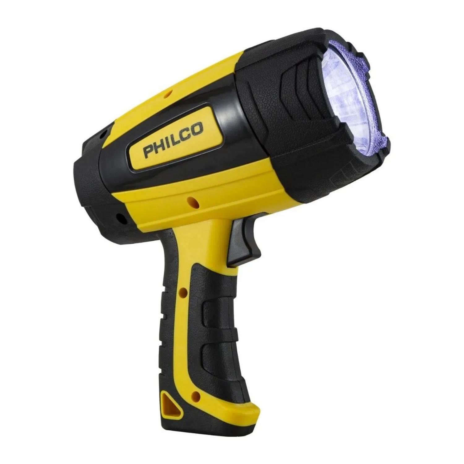 FOCO LINTERNA 1LED HIG POWER 300LM RECARGABLE EN COLOR AMARILLO PHILCO - 1