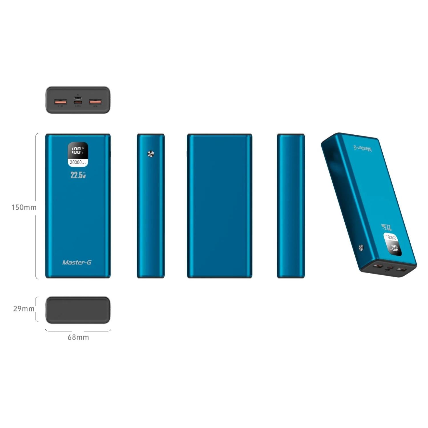 POWERBANK CARGADOR PORTATIL 20000MAH 22.5W UCP20LPD MASTER-G - 3