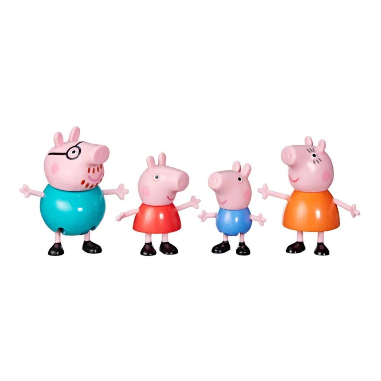 JUGUETE SET 4 FIGURAS PEPPA PIG Y SU FAMILIA 7CM INFANTIL - 1