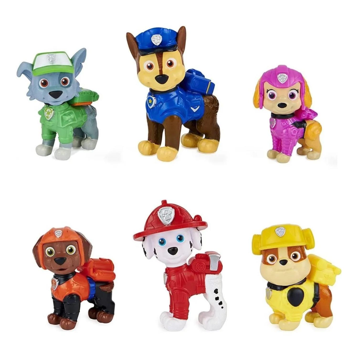 JUGUETE SET 6 FIGURAS PAW PATROL THE MOVIE 6CM INFANTIL - 1