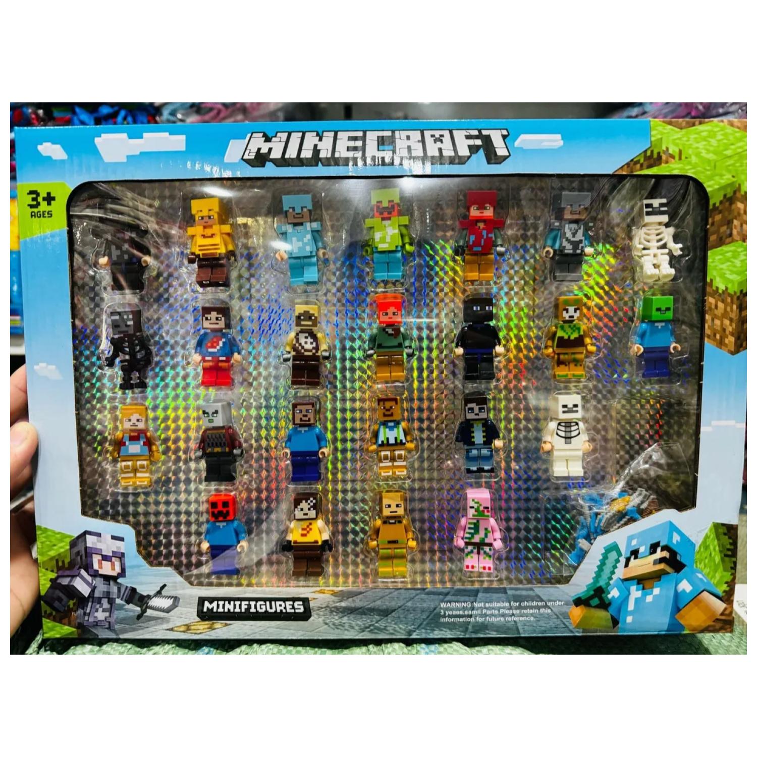 JUGUETE SET 24 FIGURAS ARMABLES 7CM BLOQUES MYWORLD INFANTIL - 1
