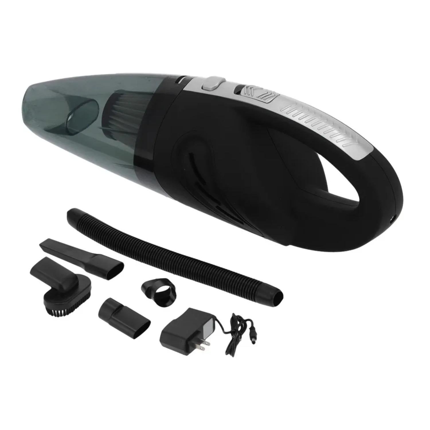 MINI ASPIRADORA PORTATIL 120W CON ACCESORIOS EN COLOR NEGRO - 1