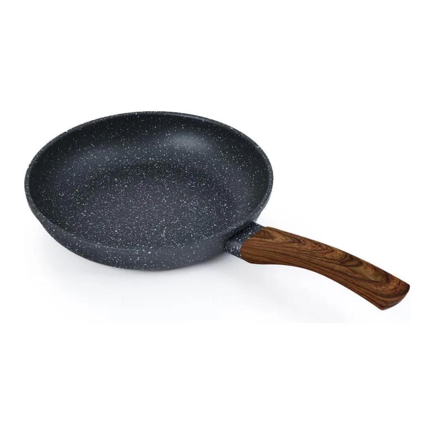 SARTEN DE INDUCCION ANTIADHERENTE 20CM CON MANGO DE MADERA - 1