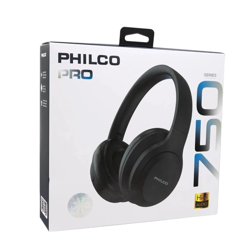 AUDIFONOS BLUETOOTH OVEREAR MANOS LIBRES NEGRO 750 PHILCO PRO - 4