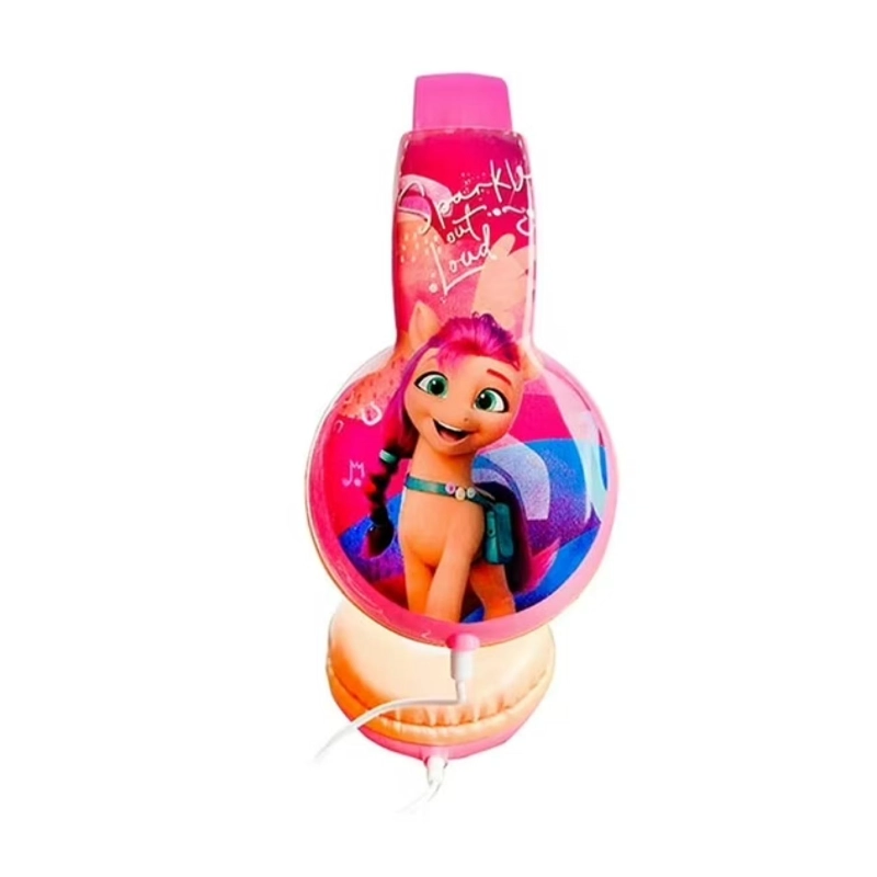 AUDIFONOS ALAMBRICOS OVEREAR INFANTIL MY LITTLE PONY MORADO - 1