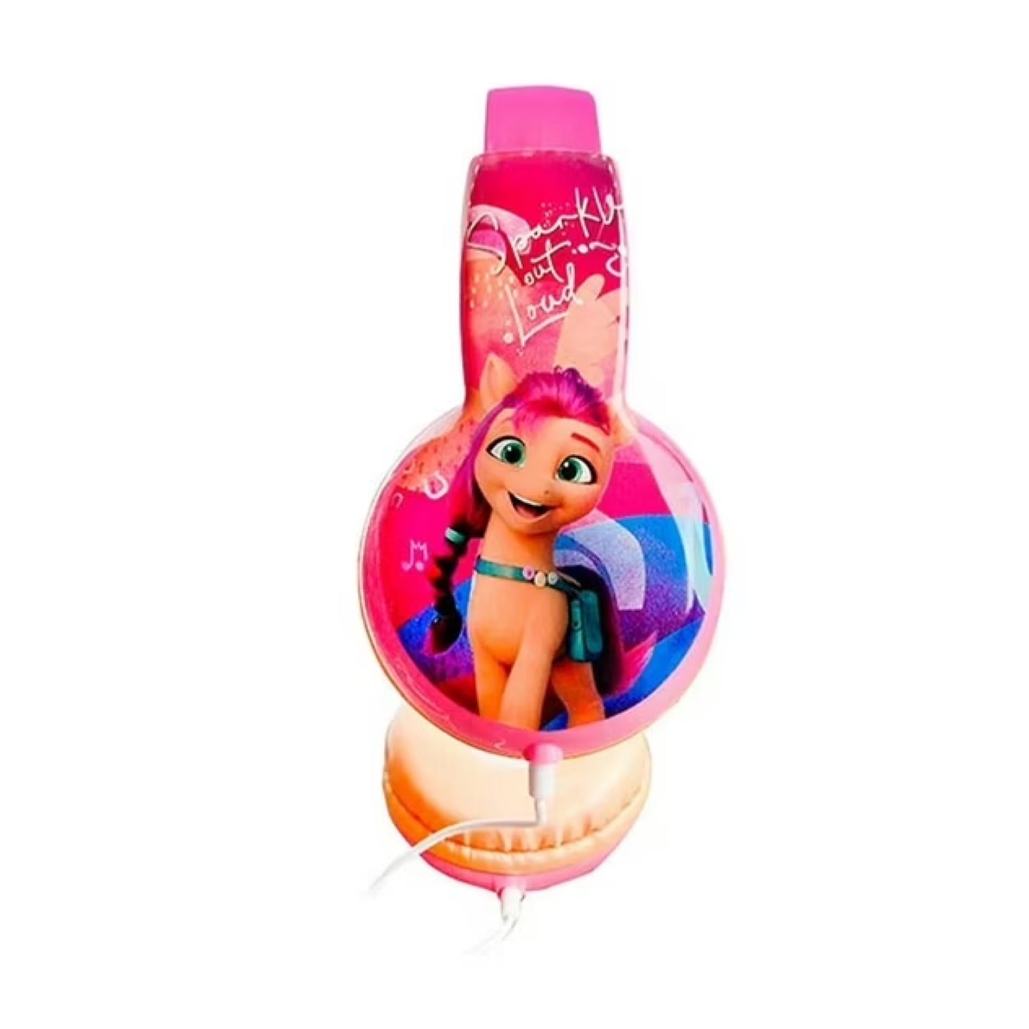 AUDIFONOS ALAMBRICOS OVEREAR INFANTIL MY LITTLE PONY MORADO - 1