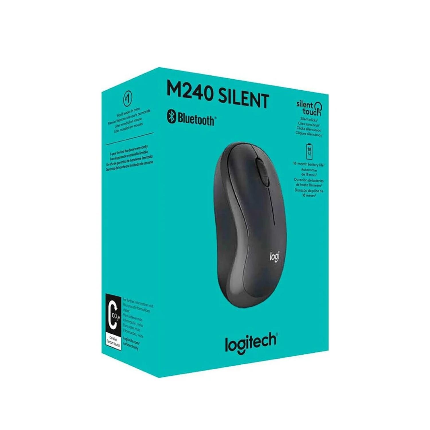 MOUSE INALAMBRICO BLUETOOTH 3 BOT NEGRO M240 SILENT LOGITECH - 3
