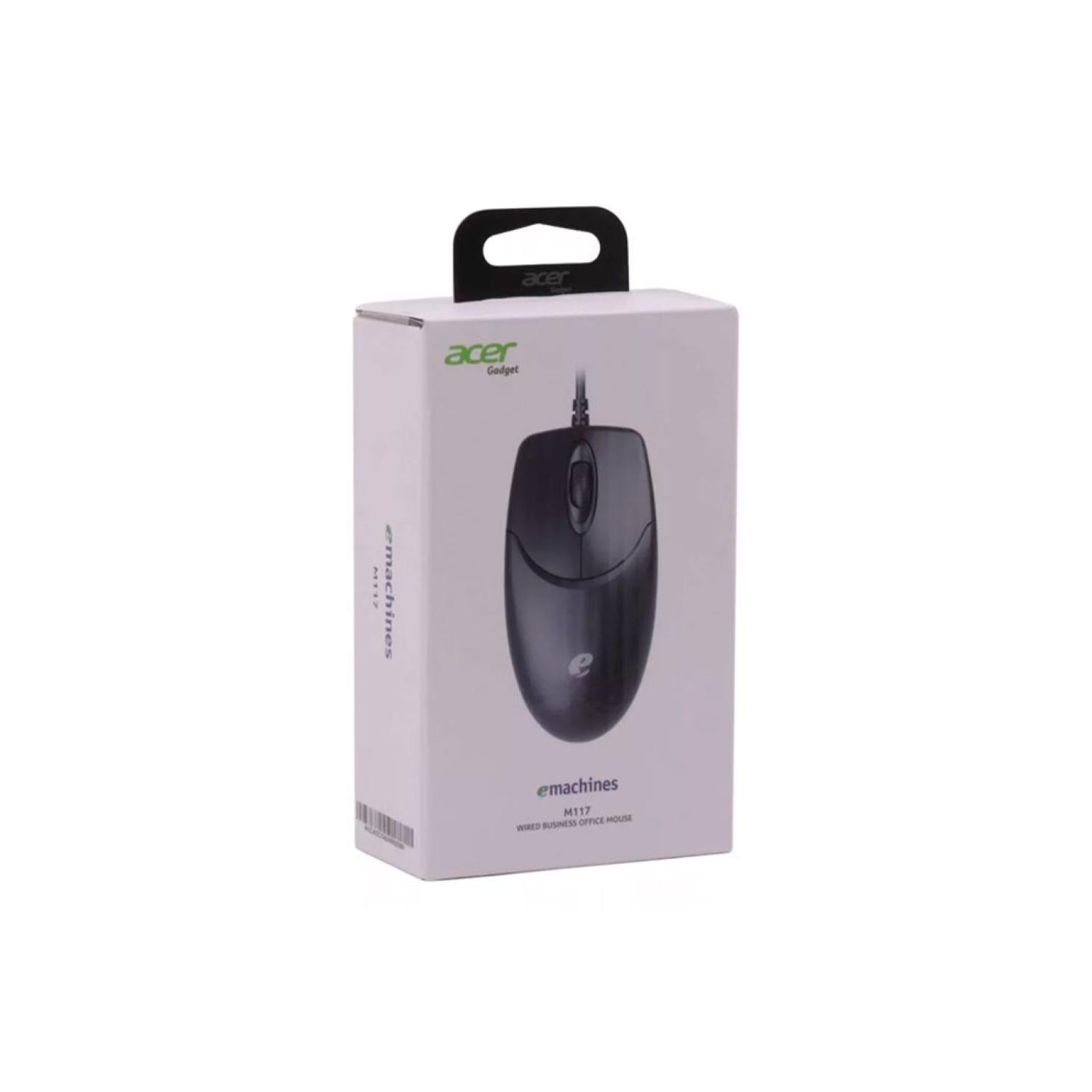 MOUSE ALAMBRICO USB 3 BOTONES NEGRO M117 ACER - 3