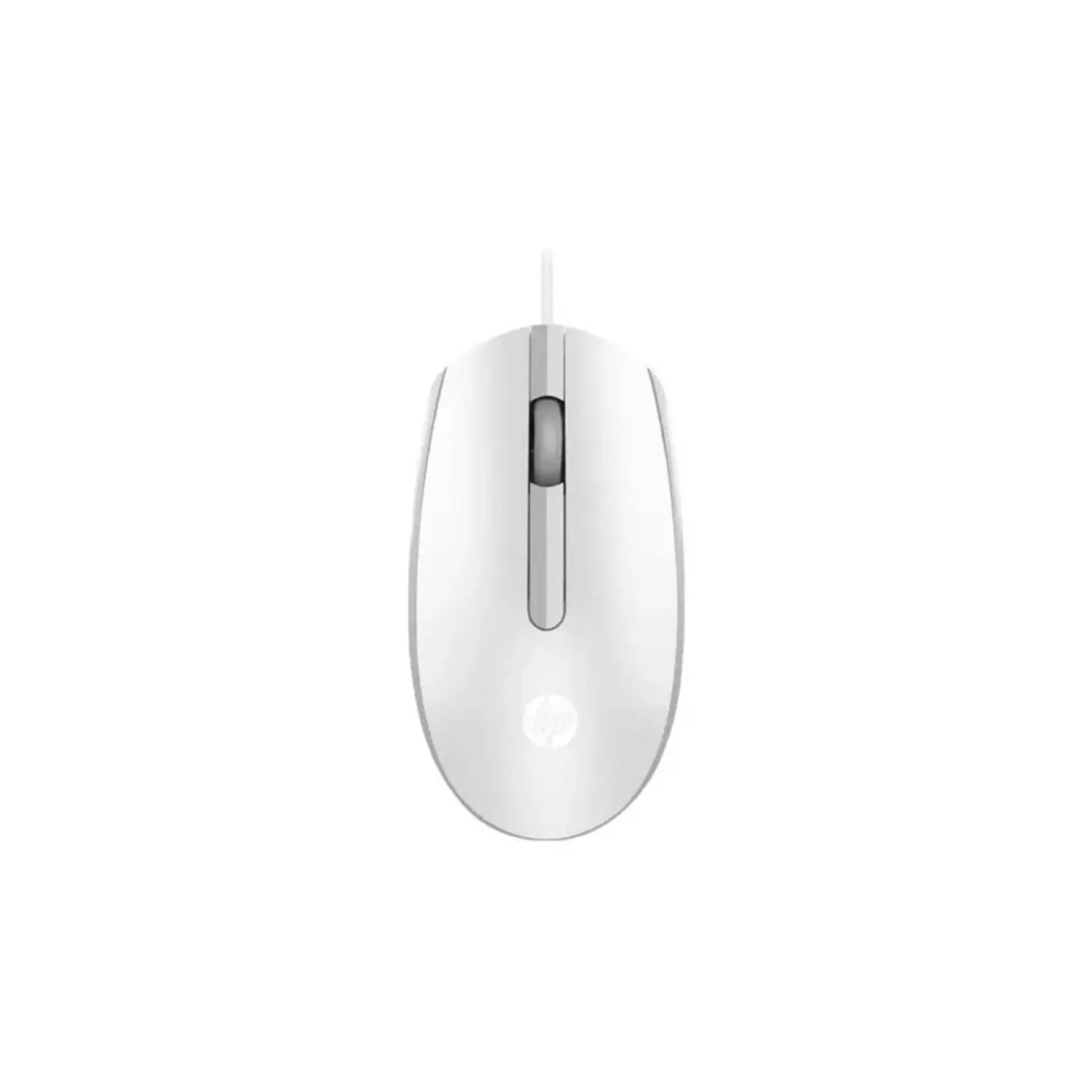 MOUSE ALAMBRICO USB 3 BOTONES 1200DPI BLANCO M10 HP - 1