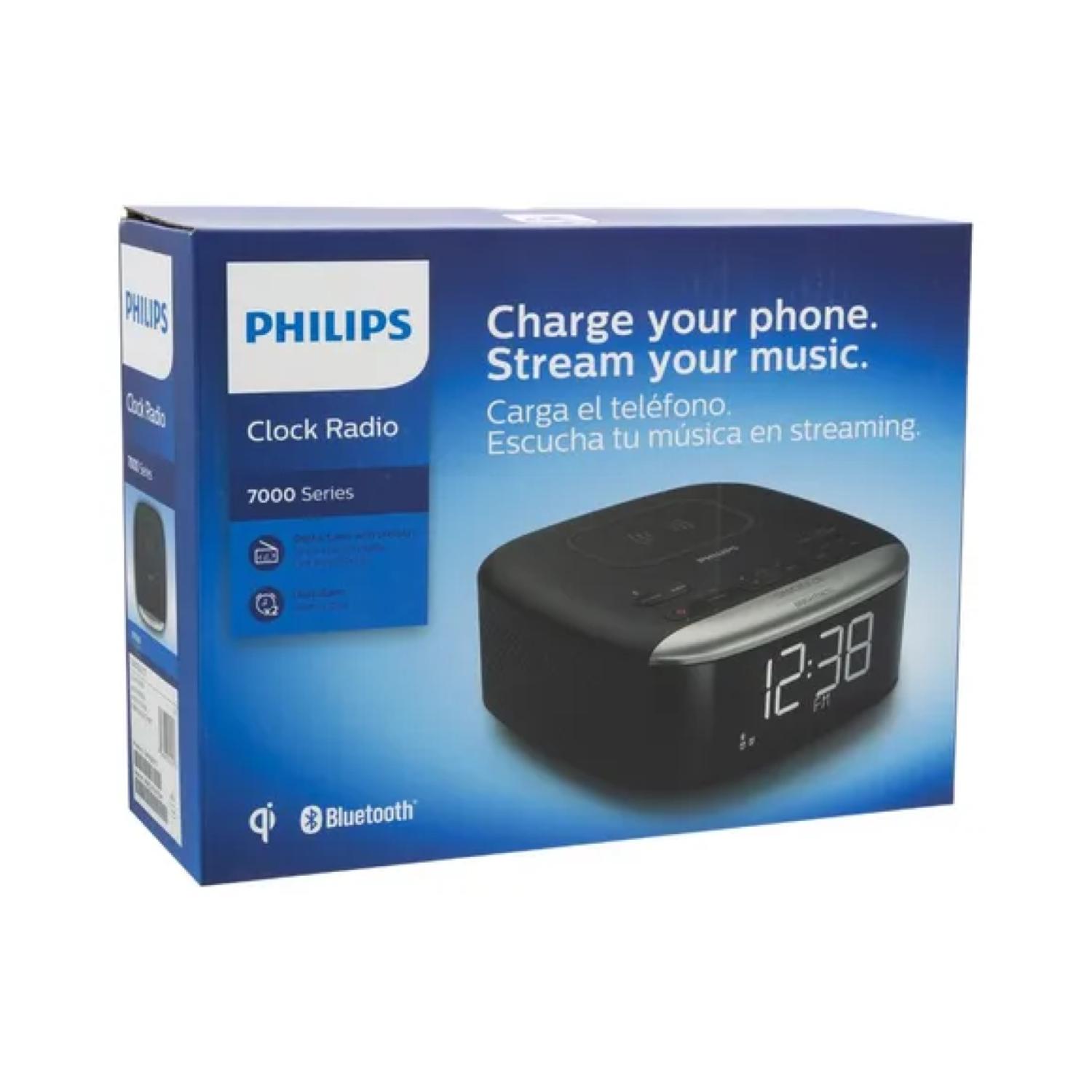 RADIO AM FM RELOJ DIGITAL BLUETOOTH ALARMA AR7606/37 PHILIPS - 3