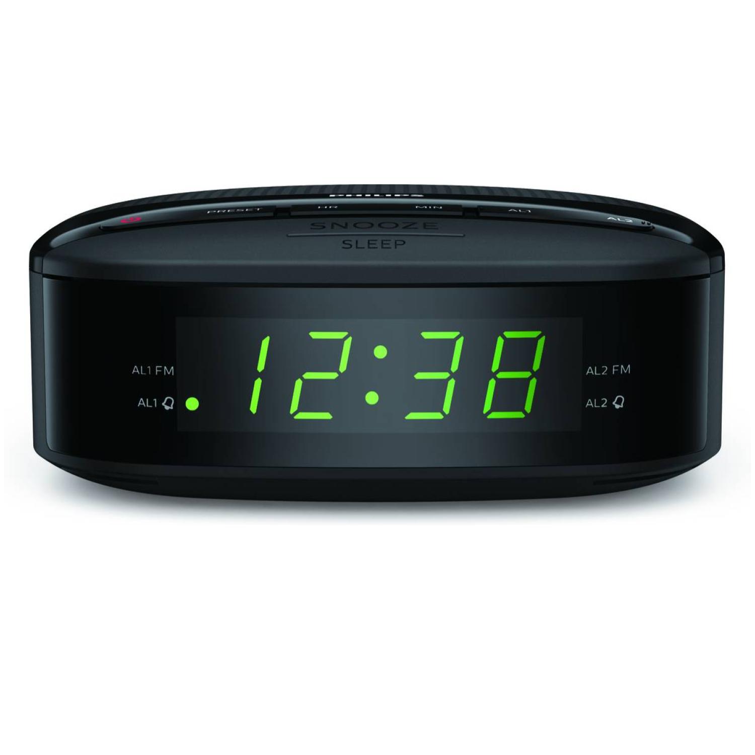 RADIO RELOJ DESPERTADOR BLUETOOTH FM NEGRO TAR3205 PHILIPS - 1
