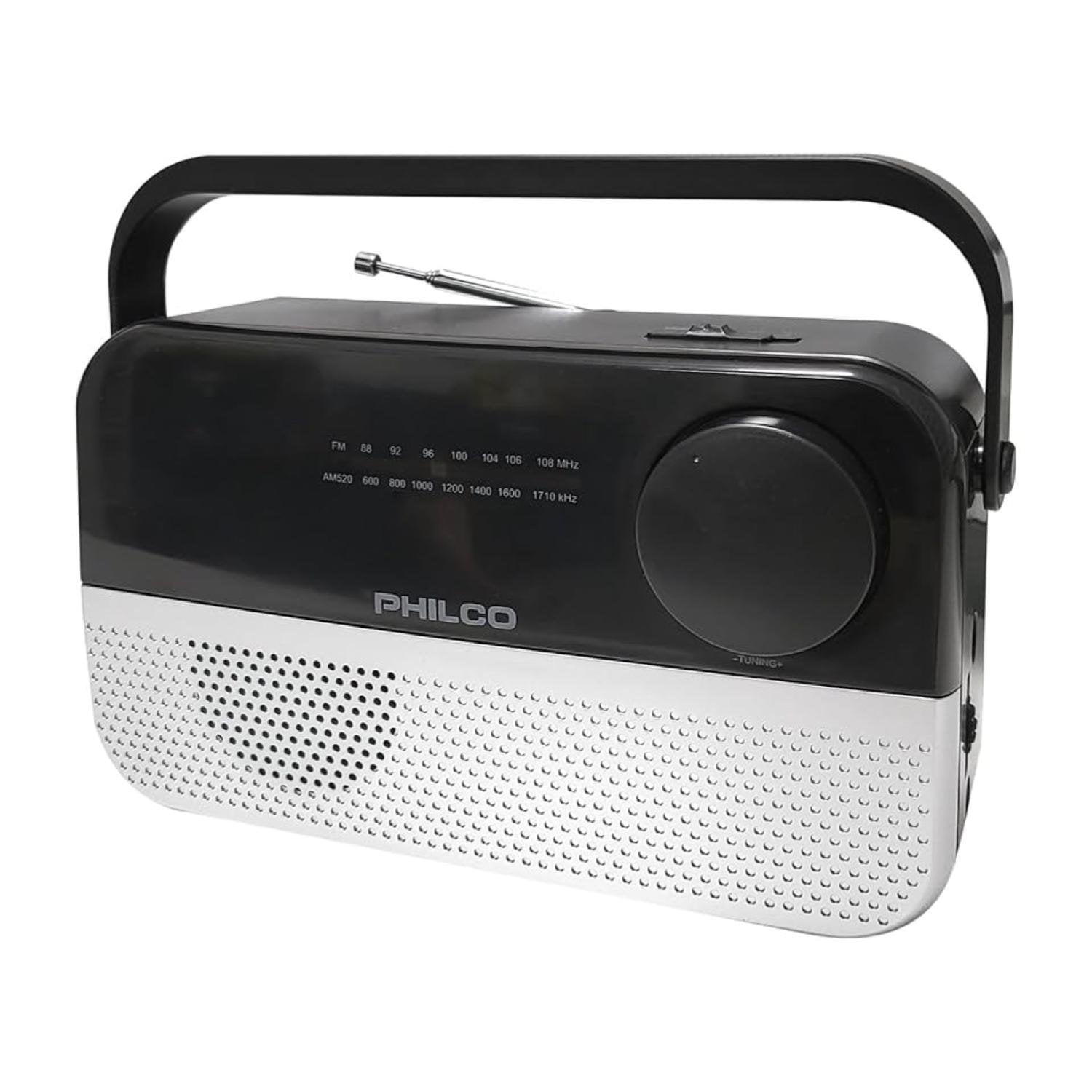 RADIO PORTATIL AM FM BLUETOOTH AUX NEGRO CR220B PHILCO - 1