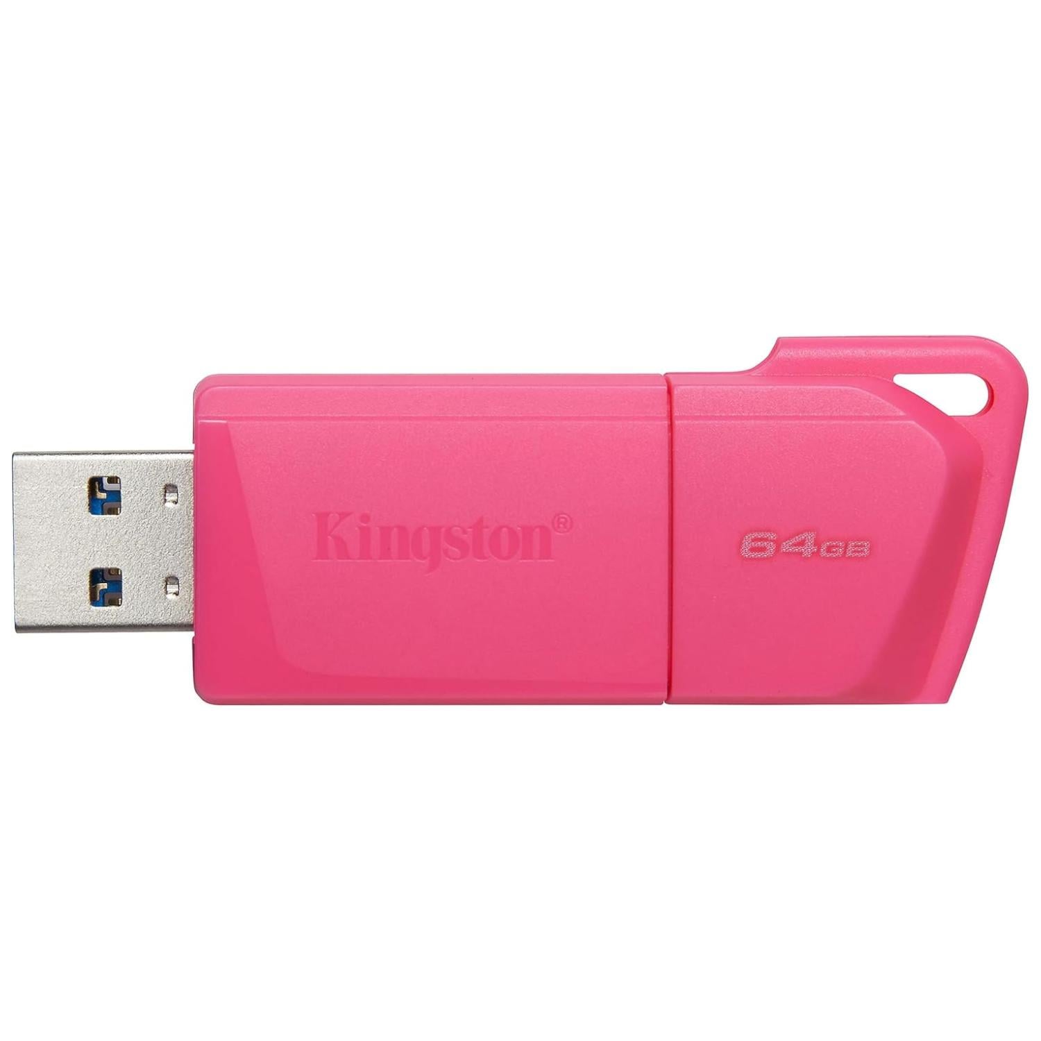 PENDRIVE USB 3.2 64GB ROSADO DTXM NEON KINGSTON - 1