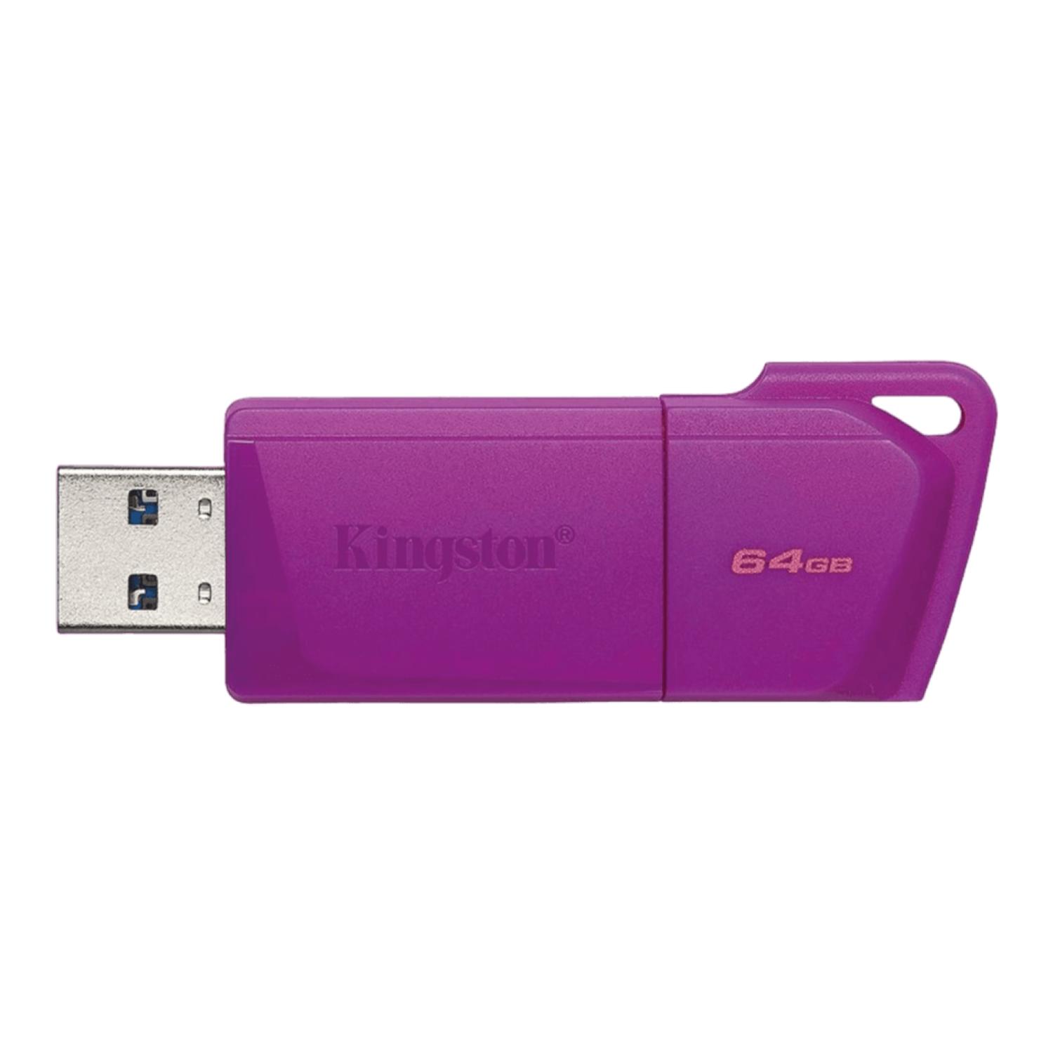 PENDRIVE USB 3.2 64GB MORADO DTXM NEON KINGSTON - 1