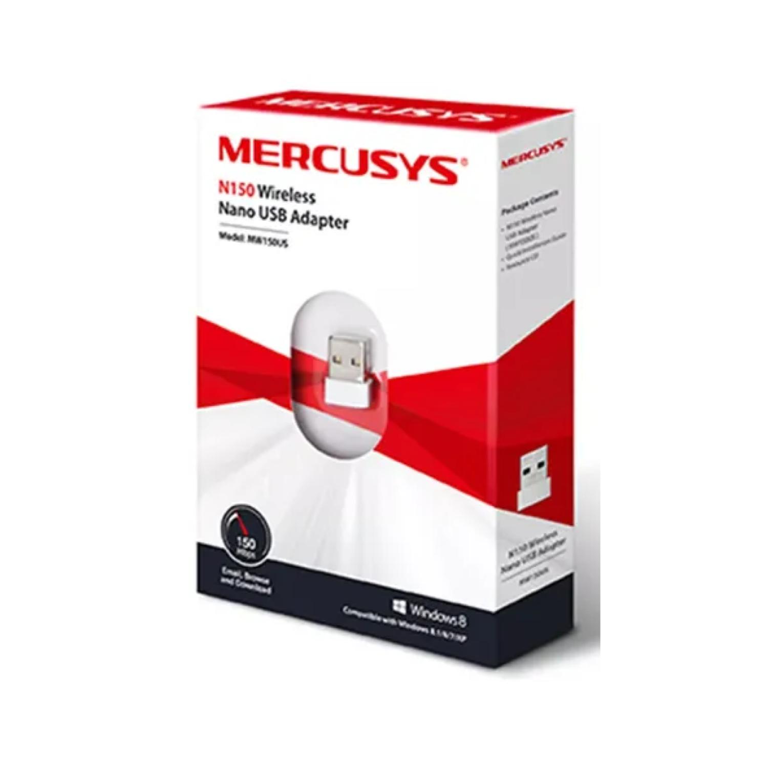 ADAPTADOR WIFI NANO USB 150MBPS BLANCO N150 MERCUSYS - 2