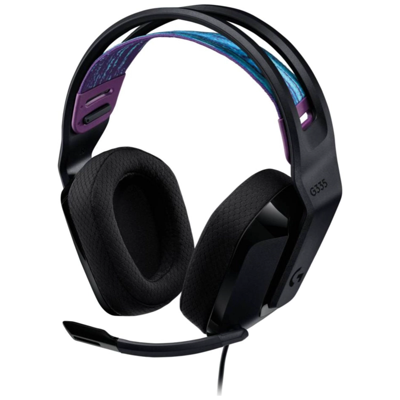 AUDIFONO GAMER JACK 3.5 PC PS5 PS4 XBOX NEGRO G335 LOGITECH - 1