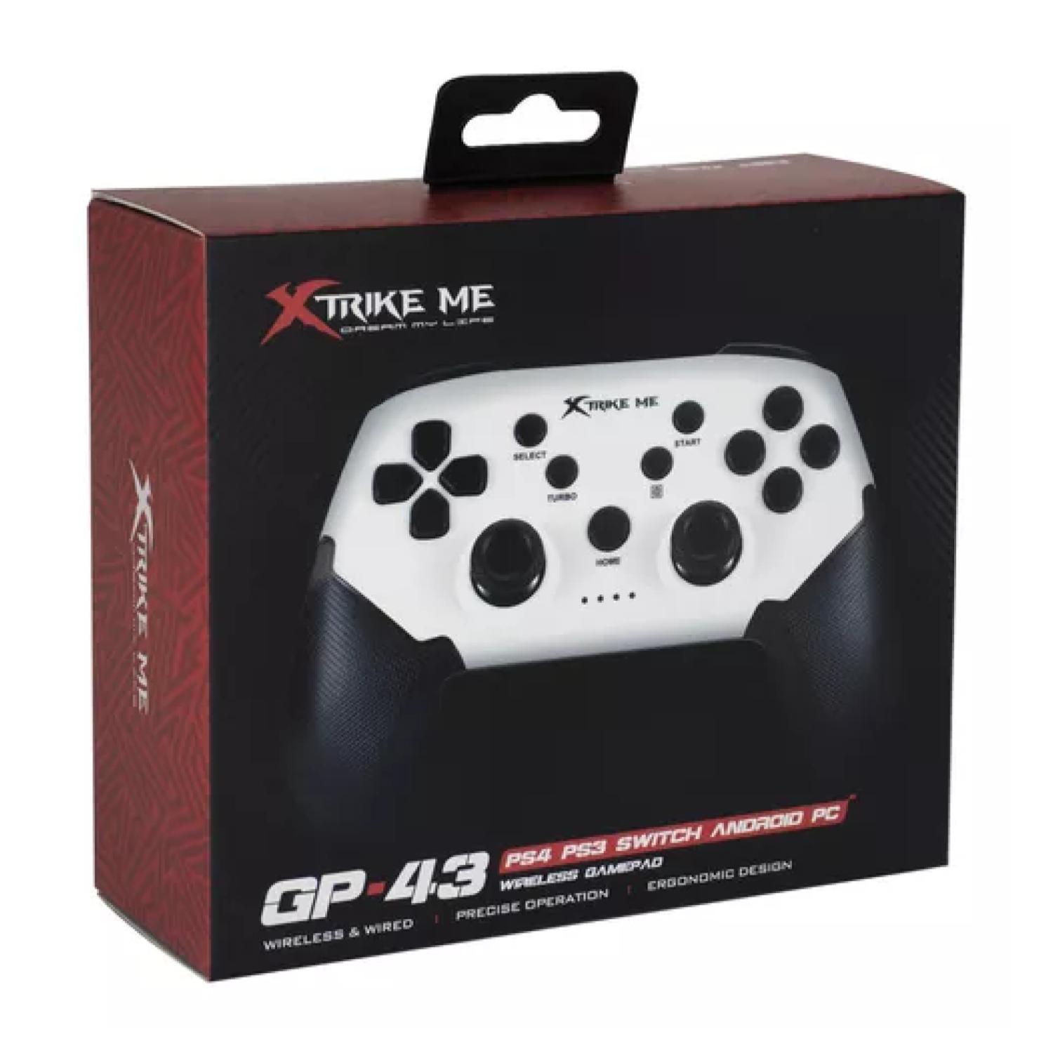 JOYSTICK CONTROL INALAMBRICO PC PS4 PS3 NEGRO XTRIKE ME - 3