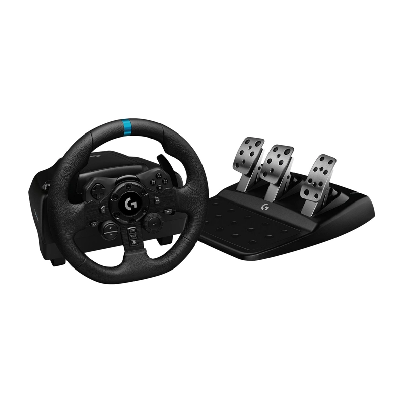 VOLANTE SIMULADOR PS4 PS5 PC USB PEDALES NEGRO G923 LOGITECH - 1