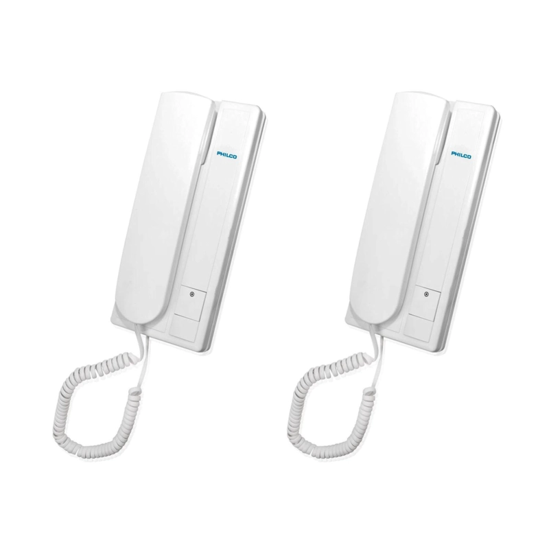 PACK 2 CITOFONOS INTERCOMUNICADORES 200MTS BLANCO PHILCO - 1