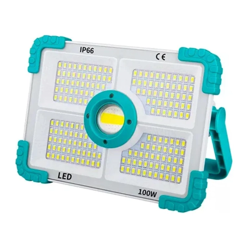 FOCO REFLECTOR LINTERNA SOLAR PORTATIL 100W 188LED IP66 - 1