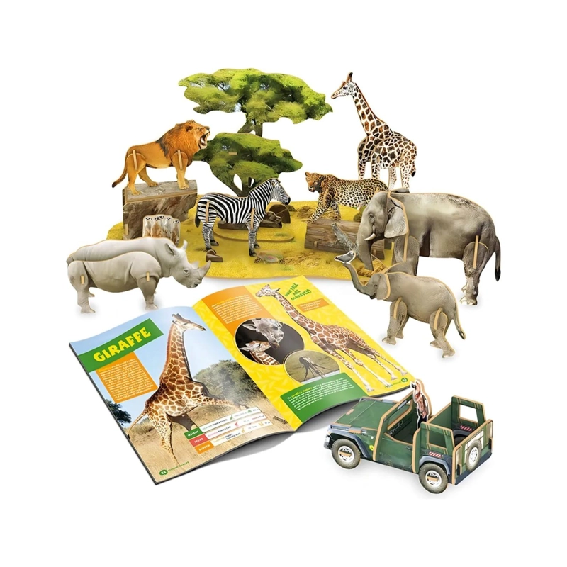 JUGUETE ROMPECABEZAS 3D VIDA AFRICANA 69 PIEZAS INFANTIL - 2
