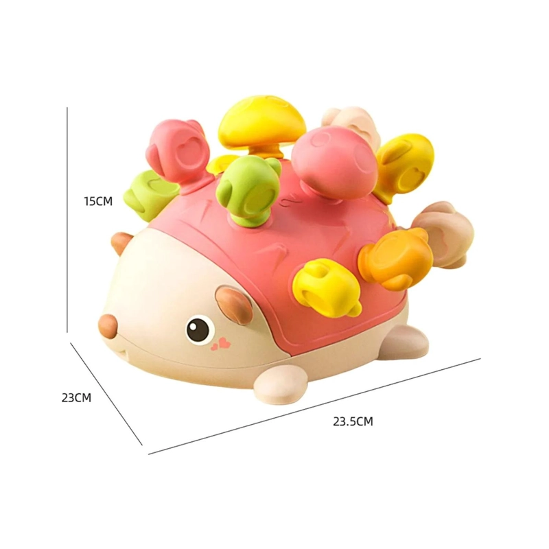 JUGUETE ERIZO DIDACTICO DE ENCAJES PARA BEBES INFANTIL - 2