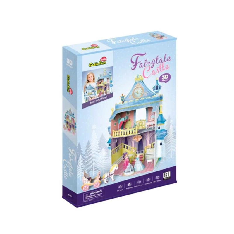 JUGUETE CASTILLO DE MUÑECAS 81 PCS ROMPECABEZAS 3D INFANTIL - 4