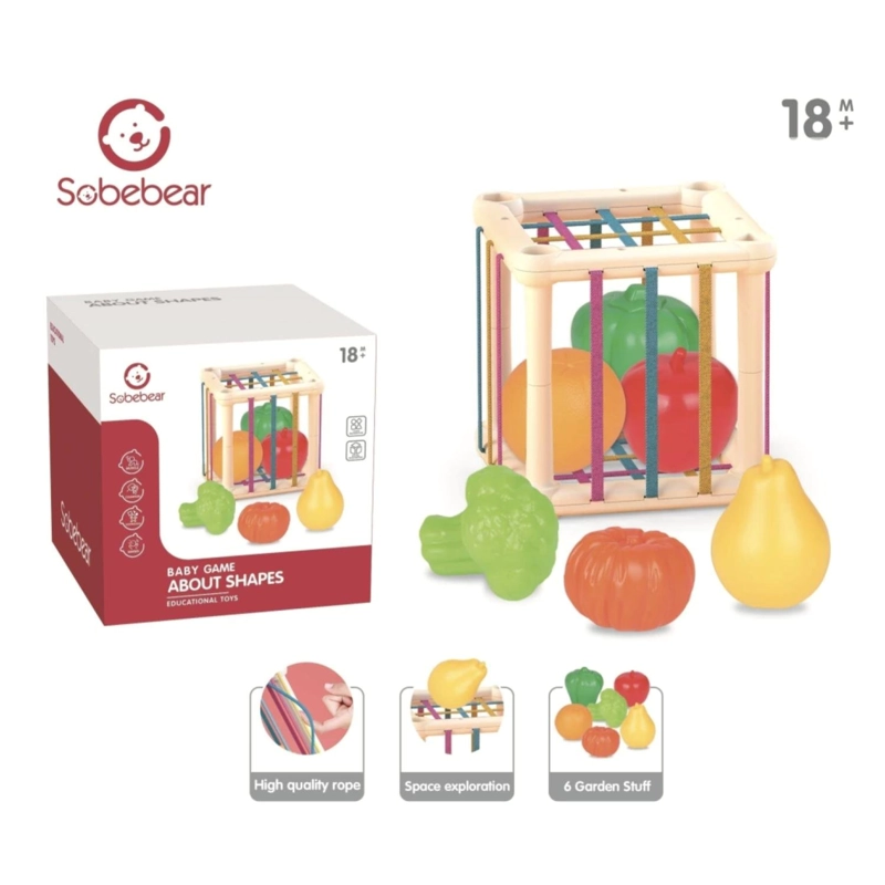 JUGUETE CANASTO DE FRUTAS Y VERDURAS INTERACTIVO INFANTIL - 2