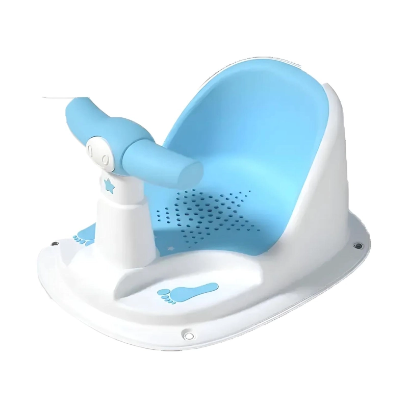 SILLA DE DUCHA PARA BEBES ASIENTO BAÑO BLANCO CELESTE INFANTIL - 1