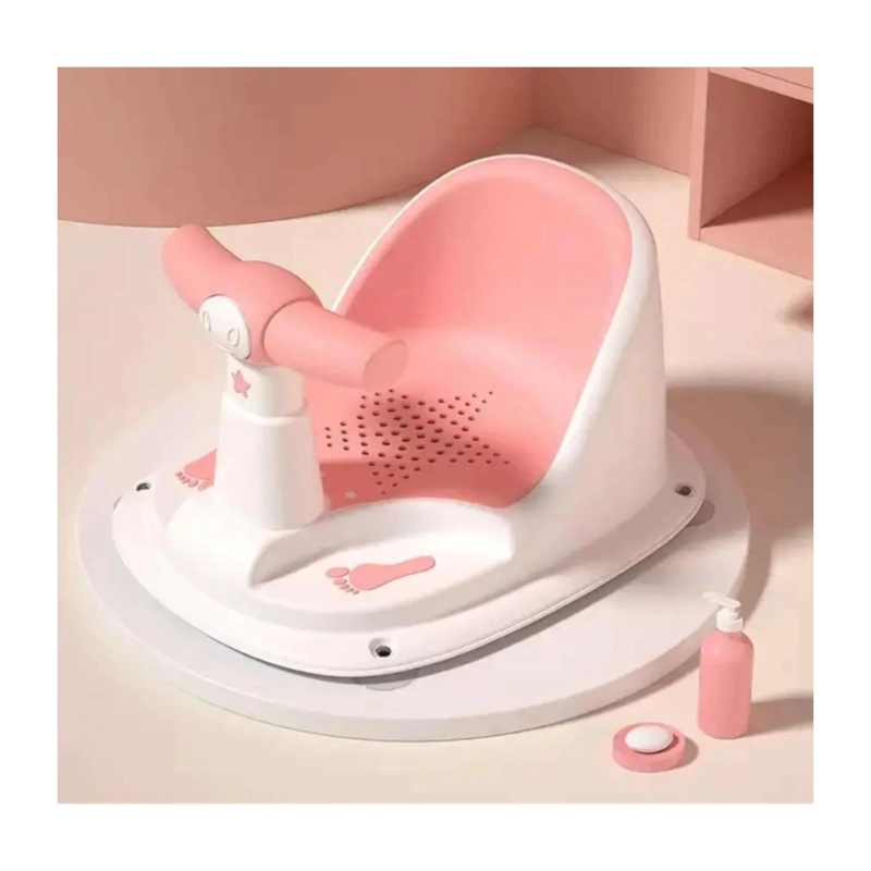 SILLA DE DUCHA PARA BEBES ASIENTO BAÑO BLANCO CELESTE INFANTIL - 3