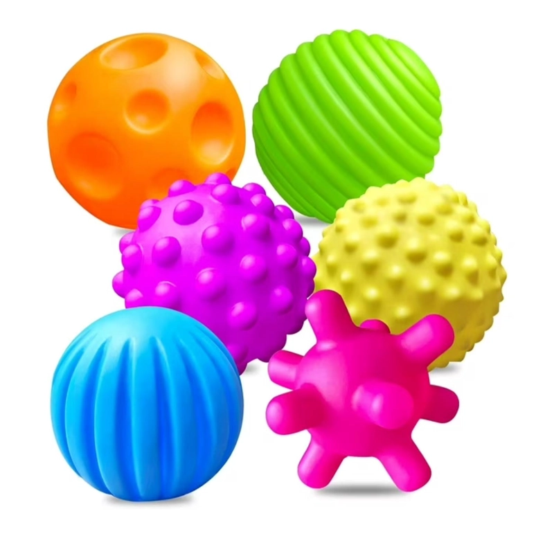 PACK 6 PELOTAS SENSORIALES TEXTURIZADAS PARA BEBES - 1