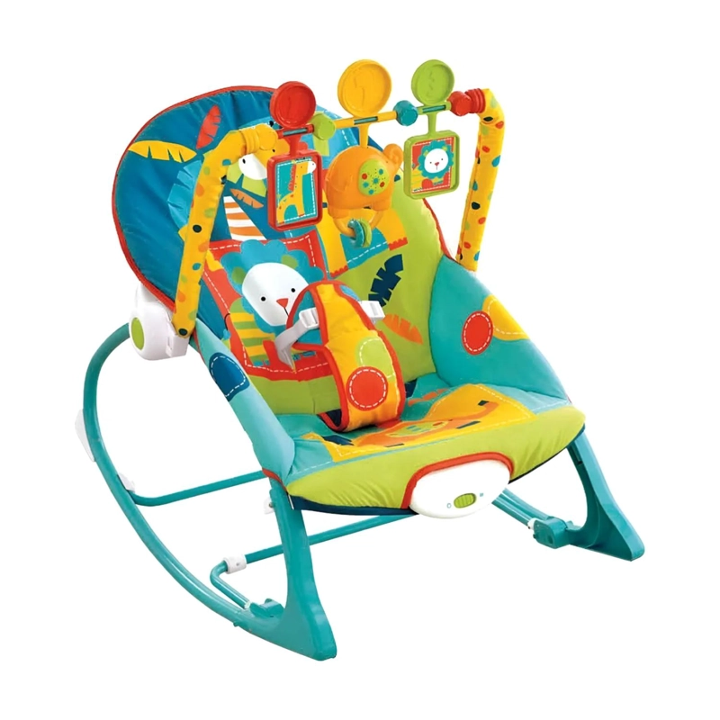 SILLA MECEDORA INTERACTIVA CON SONIDOS AZUL INFANTIL - 1