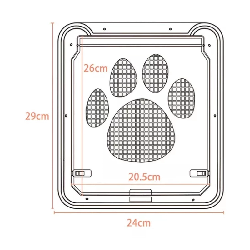 ADAPTADOR PUERTA MASCOTAS PUERTA DE PASO CIERRE MAGNETICO - 2