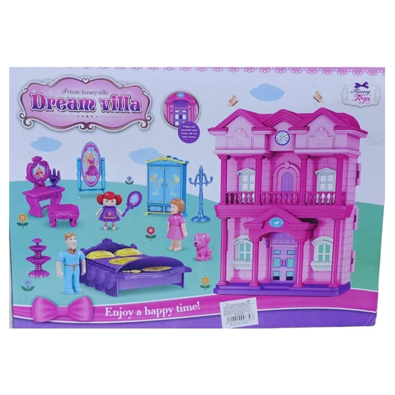 JUGUETE CASA DE MUÑECAS CON FIGURAS Y ACCESORIOS INFANTIL - 2