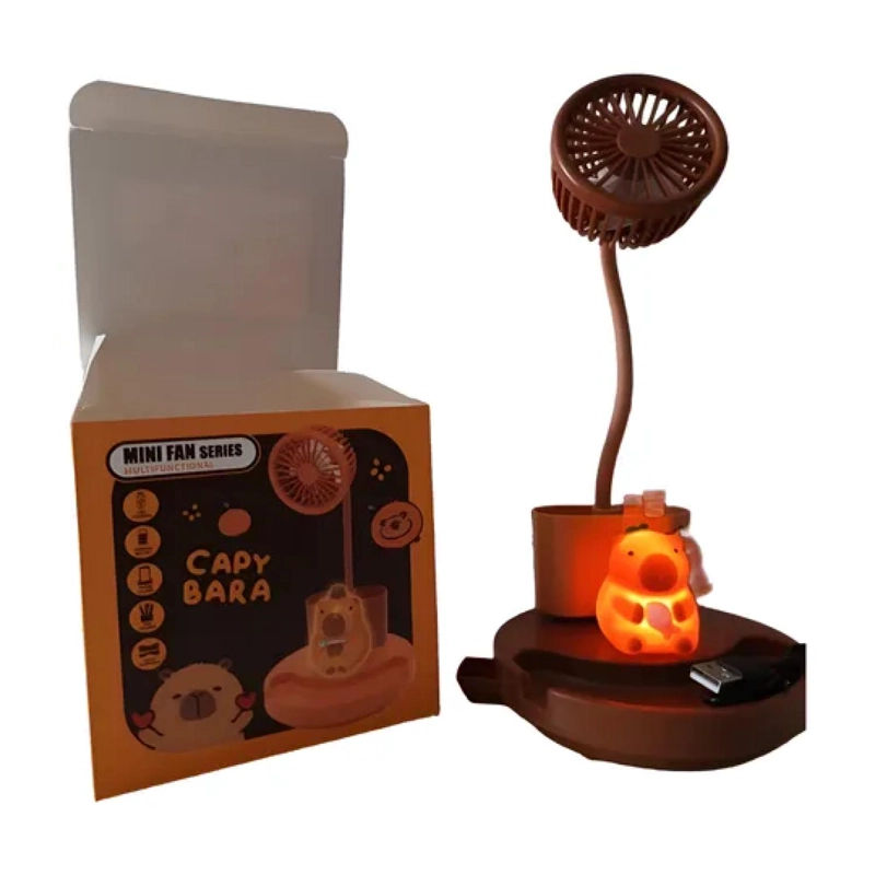 MINI LAMPARA Y ORGANIZADOR DE ESCRITORIO USB CAPIBARA - 1