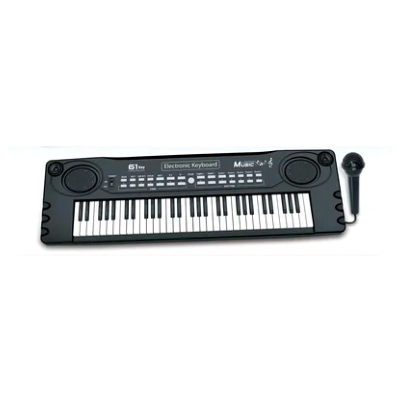 JUGUETE PIANO TECLADO MUSICAL CON 61 TECLAS SONIDOS MIC - 1