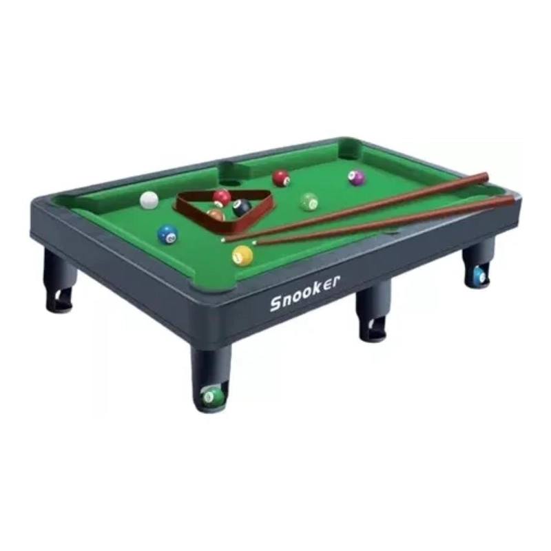 JUGUETE MINI MESA DE POOL BILLAR CON ACCESORIOS INFANTIL - 1