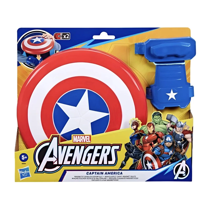 JUGUETE ESCUDO Y GUANTALETE CAPITAN AMERICA INFANTIL - 1