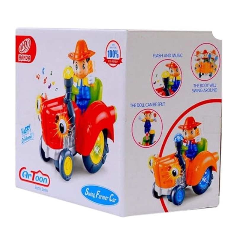 JUGUETE AUTO TRACTOR DE GRANJERO MUSICAL INFANTIL - 2