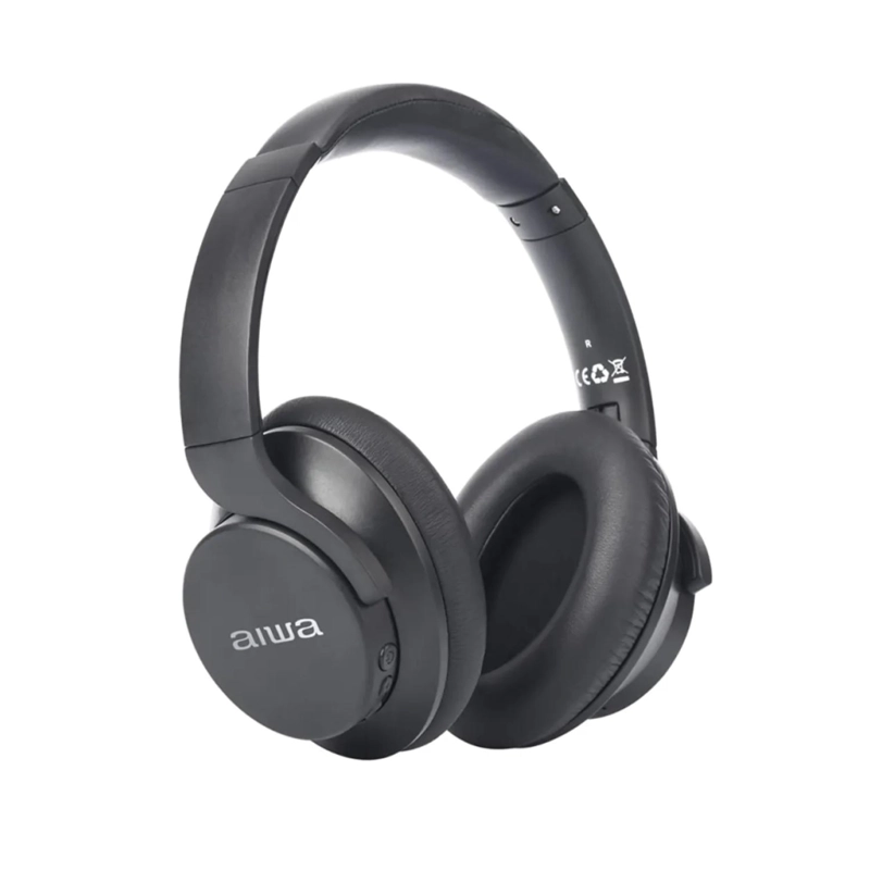 AUDIFONOS BLUETOOTH OVEREAR PLEGABLES NEGRO KNC1090L AIWA - 1