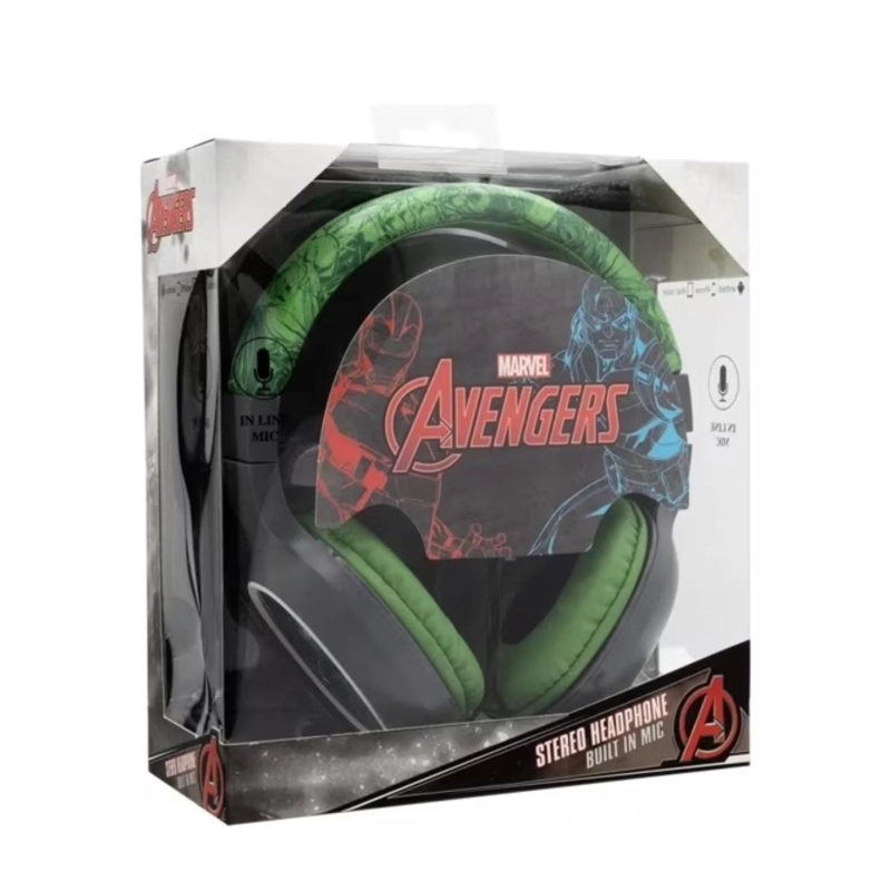 AUDIFONOS BLUETOOTH INFANTIL OVEREAR VERDE HULK - 3
