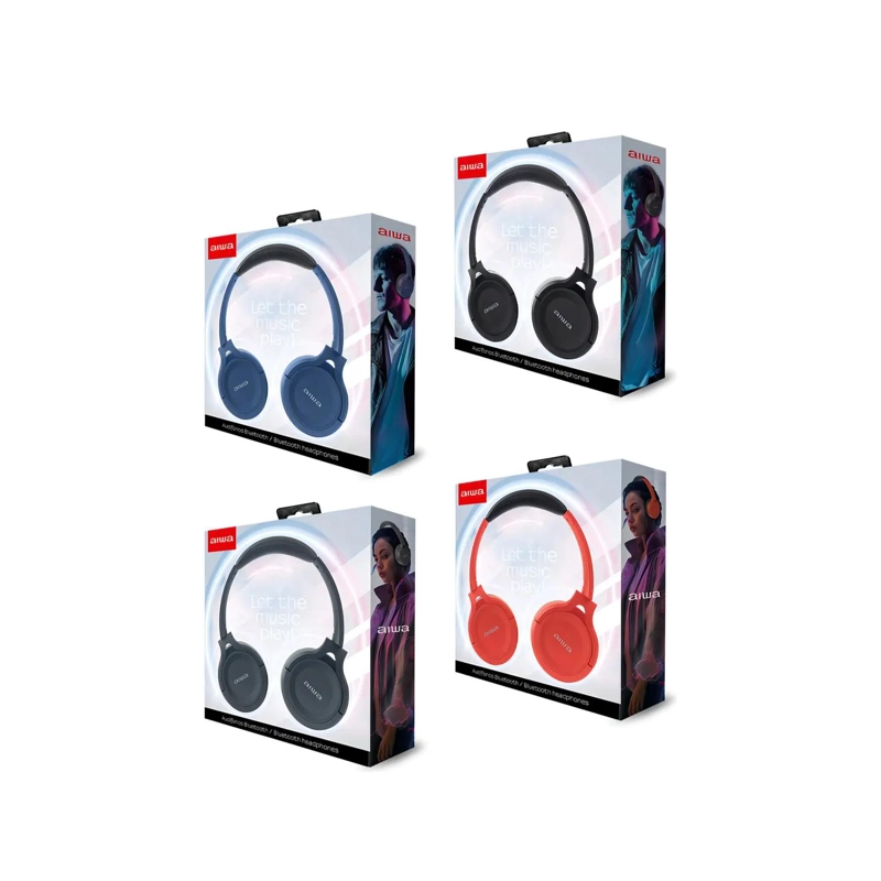 AUDIFONOS BLUETOOTH ONEAR PLEGABLES BLANCO AWK17 AIWA - 4